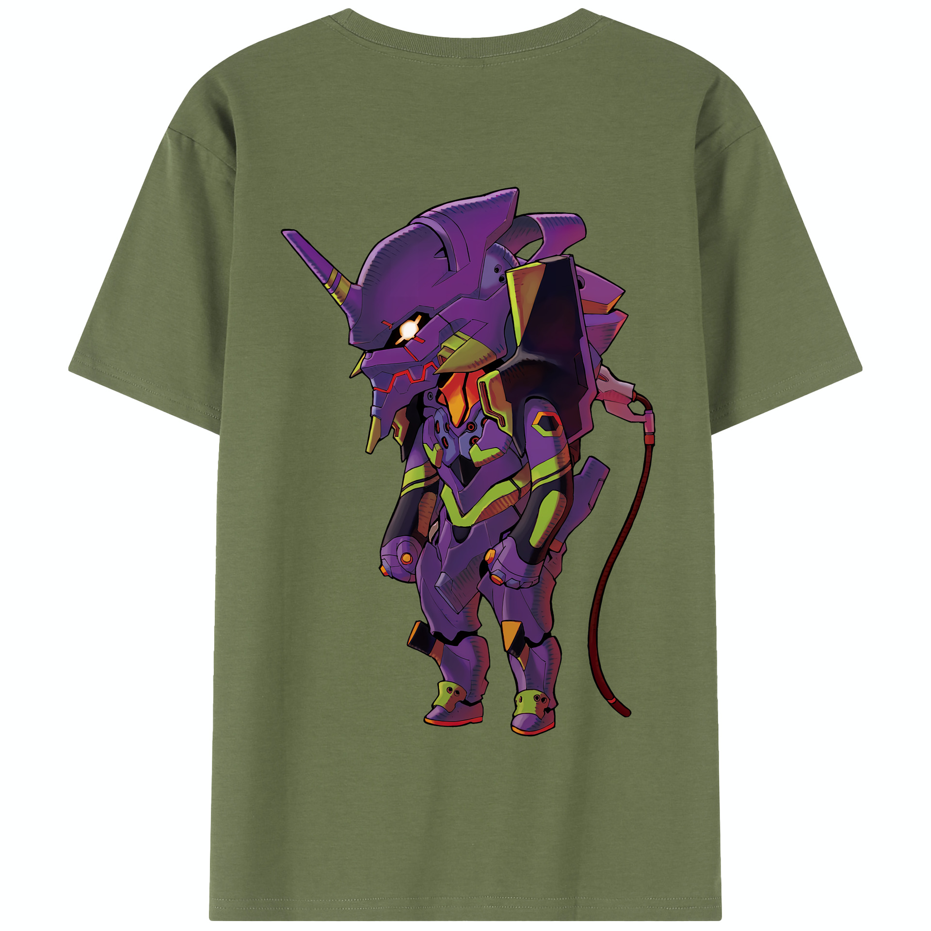 （画像用） EVA 新世紀エヴァンゲリオン 綿100％半袖Tシャツ（背面プリント）
